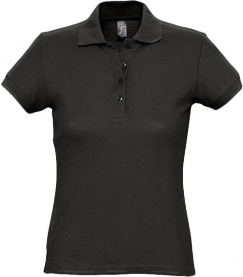 Рубашка поло женская Passion 170 черная, размер XXL