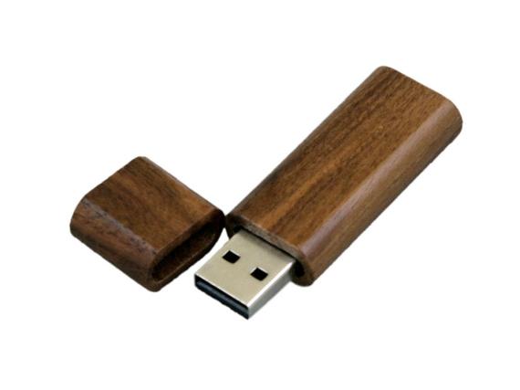 USB 2.0- флешка на 32 Гб эргономичной прямоугольной формы с округленными краями