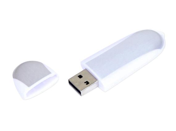 USB 3.0- флешка промо на 64 Гб овальной формы