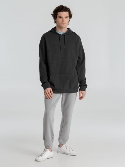 Толстовка с капюшоном унисекс Hoodie, серый меланж (антрацит), размер M