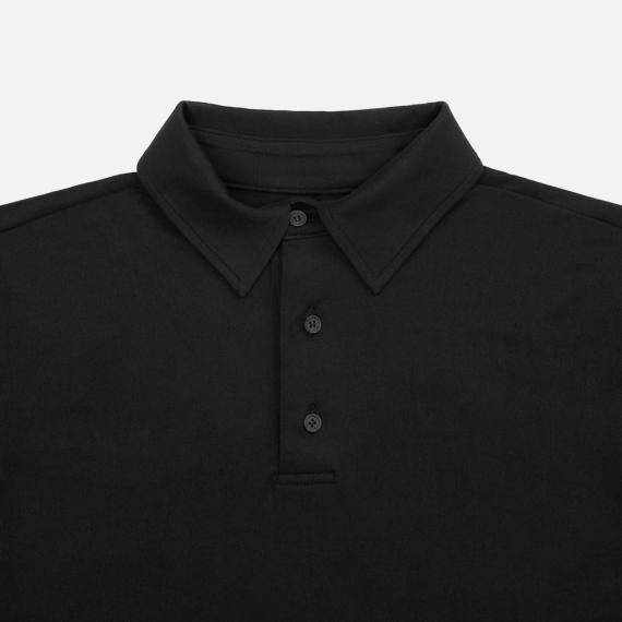 Рубашка поло унисекс Senti, черная, размер M