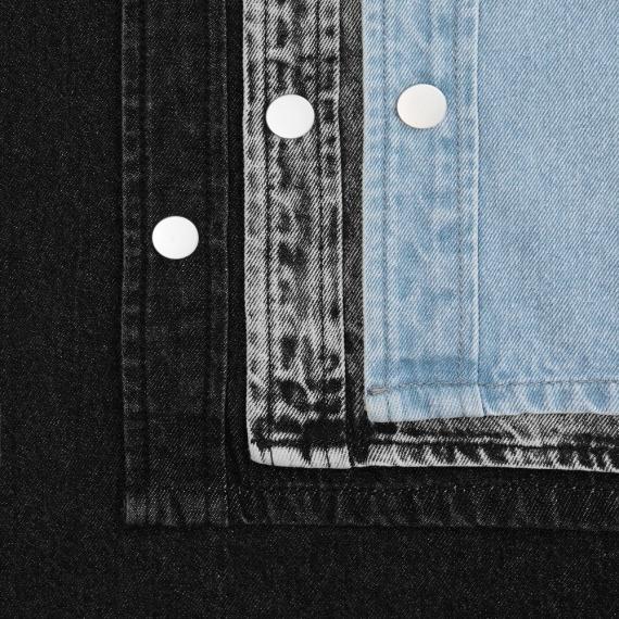 Куртка джинсовая O3, черная, размер 3XL/4XL