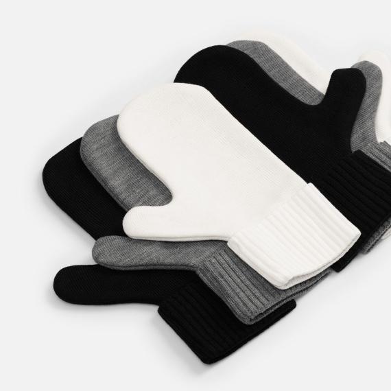 Варежки Yong, белые, размер L/XL