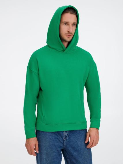 Худи оверсайз унисекс Tolla, зеленое, размер XS/S