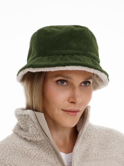 Панама Bucket двусторонняя, хаки с бежевым, размер M/L