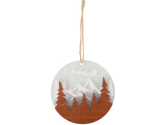 Деревянная подвеска на елку «Christmas»
