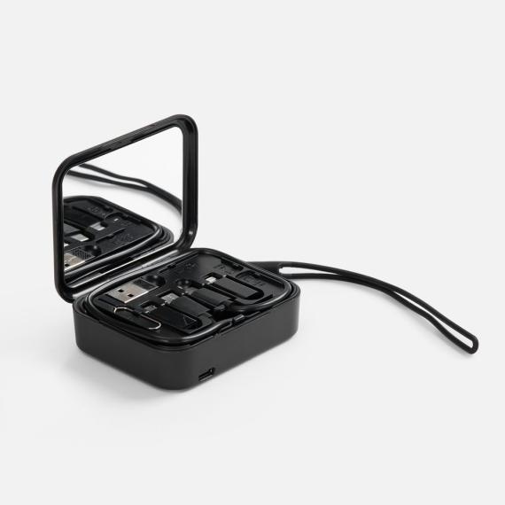 Набор для ухода за гаджетами с беспроводной зарядкой Rules, черный