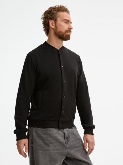 Бомбер унисекс Nuppu, черный, размер S