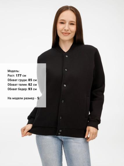 Бомбер унисекс AtmosWear, черный, размер S