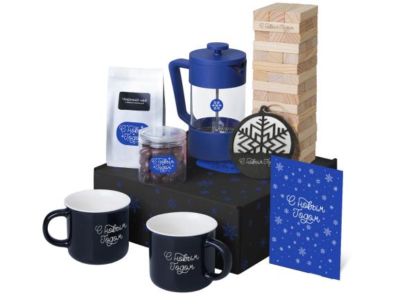 Подарочный набор «Re:Together» с френчпрессом, кружками и дженгой