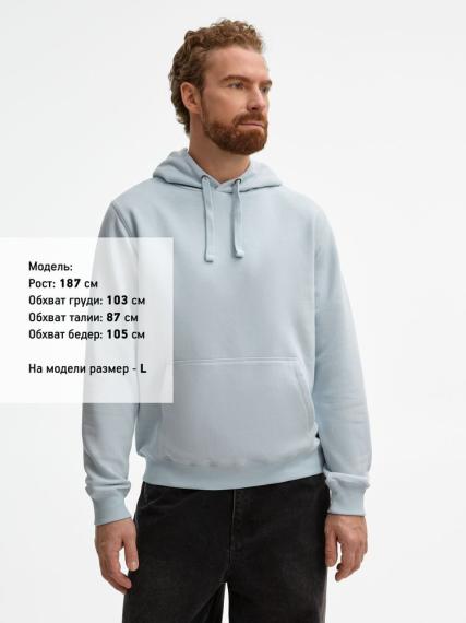 Толстовка унисекс Spencer голубая, размер L