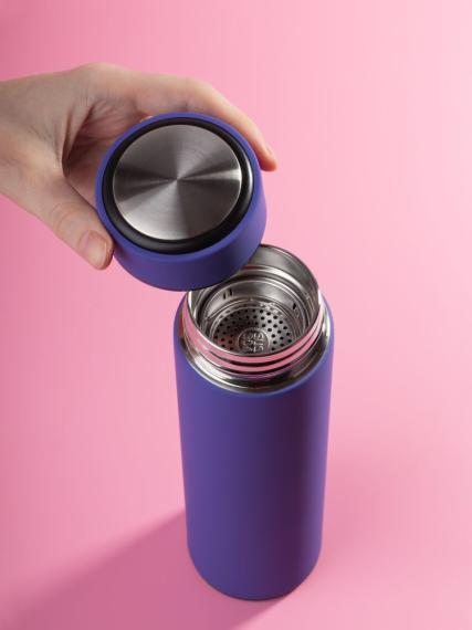 Термос с ситечком Percola, фиолетовый