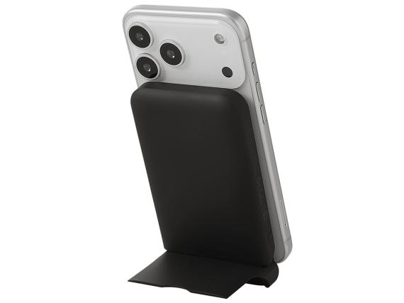 Беспроводной внешний аккумулятор с подсветкой лого и подставкой «Magflash», 10000 мАч, 15 Вт