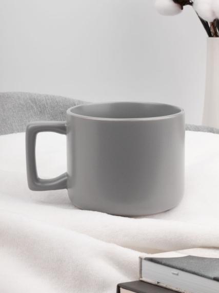 Чашка Jumbo в коробке матовая, светло-серая