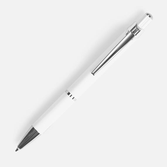 Ручка шариковая Chromos Soft Touch, белая