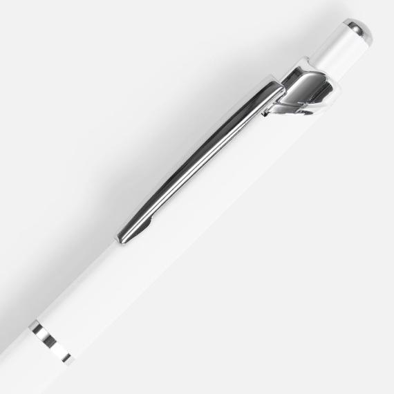 Ручка шариковая Chromos Soft Touch, белая