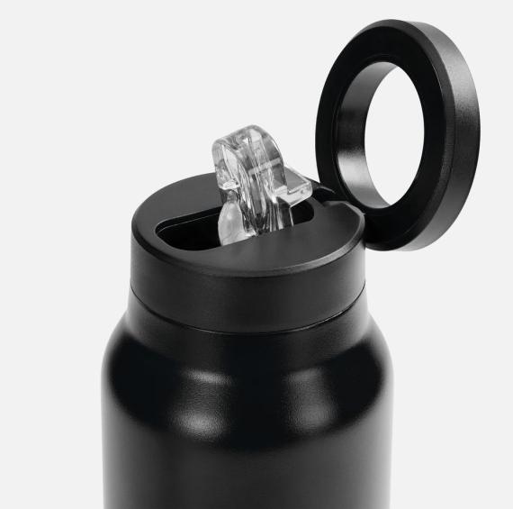 Термобутылка Magnus с магнитным держателем для телефона, черная