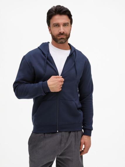 Толстовка унисекс Stone темно-синяя, размер XL