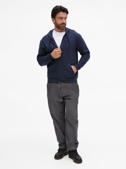 Толстовка унисекс Stone темно-синяя, размер XL