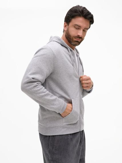 Толстовка унисекс Stone серый меланж, размер XS