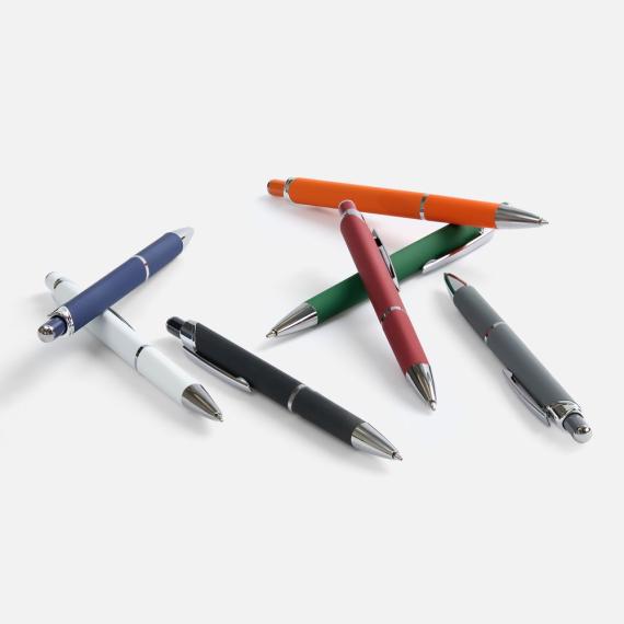 Ручка шариковая Chromos Soft Touch, черная