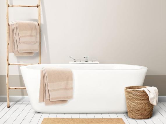 Полотенце Molan, большое, бежевое