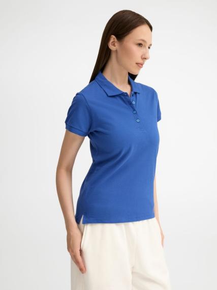 Рубашка поло женская People 210 ярко-синяя, размер XXL