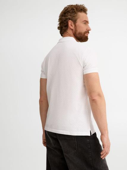 Рубашка поло мужская Brandy Men, белая с темно-синим, размер XXL