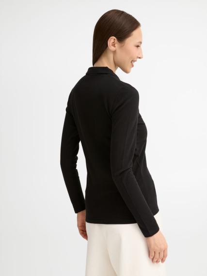 Рубашка поло женская с длинным рукавом Perfect LSL Women черная, размер XL