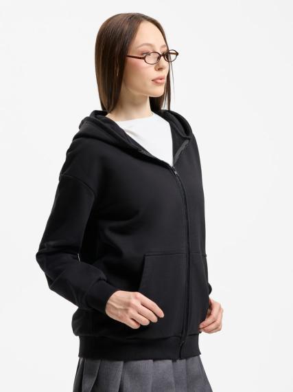 Толстовка унисекс оверсайз Sartoro, черная, размер M/L