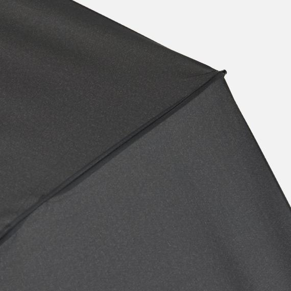 Зонт обратного сложения twoGether с двойным куполом, черный