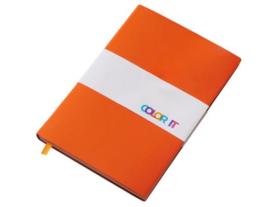 Блокнот в гибкой обложке А5 «C1» софт-тач