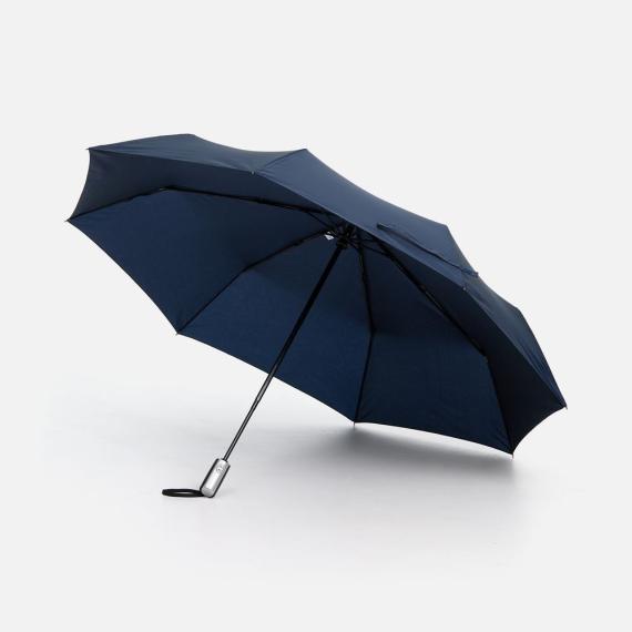 Зонт складной Fiber, темно-синий
