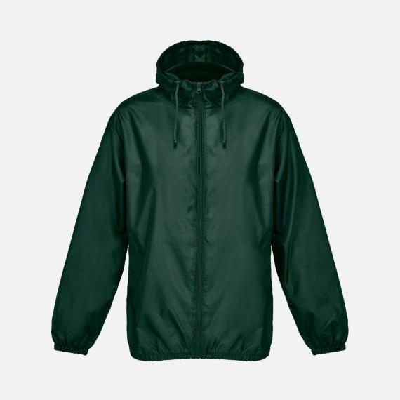Ветровка унисекс Shield, темно-зеленая, размер XS