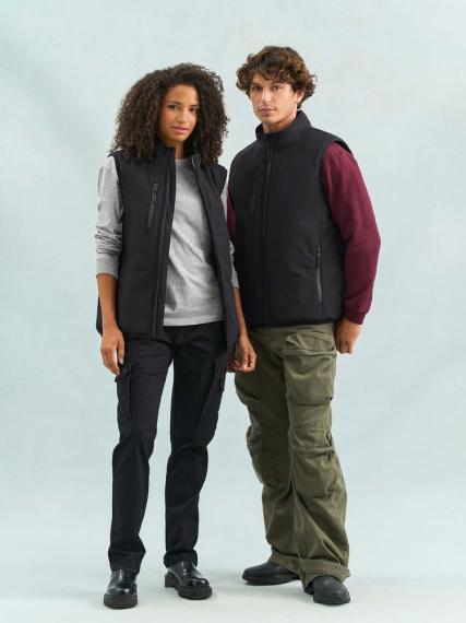 Жилет софтшелл унисекс Falcon BW, темный хаки, размер XS