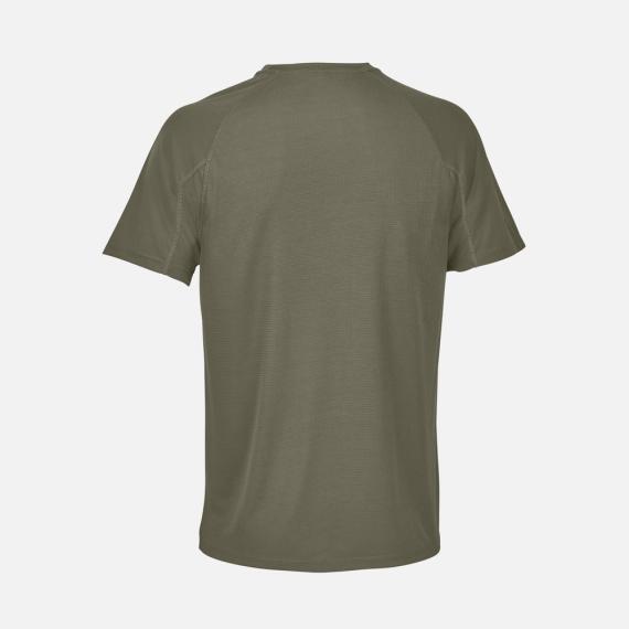 Футболка спортивная унисекс Vortex, темный хаки, размер XS