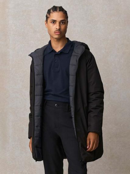 Куртка-парка унисекс Reverse, темно-синяя, размер XS