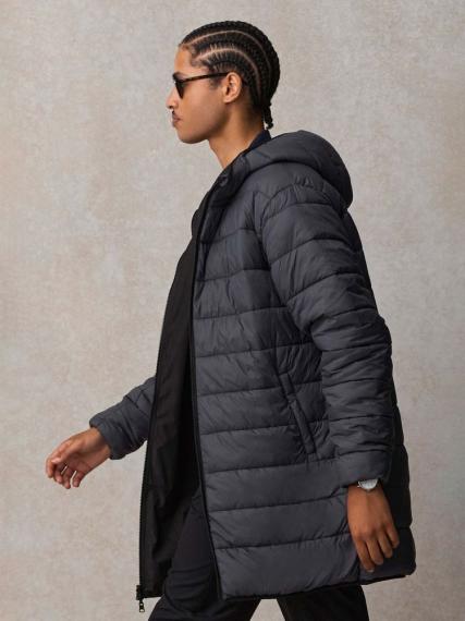 Куртка-парка унисекс Reverse, темно-синяя, размер XS