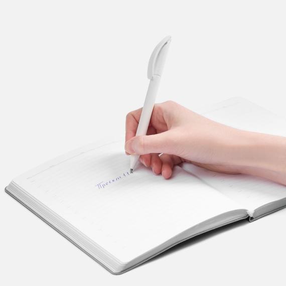 Ручка шариковая Prodir DS3 TMM, белая матовая