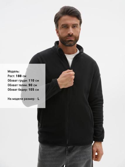 Куртка флисовая унисекс Nebo, черная, размер S