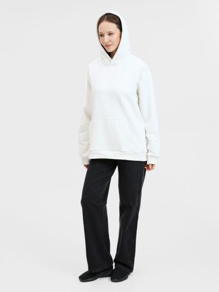 Худи унисекс оверсайз Songo, молочно-белое, размер XS/S