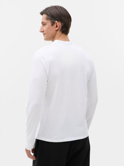 Рубашка поло мужская с длинным рукавом Perfect LSL Men белая, размер XXL