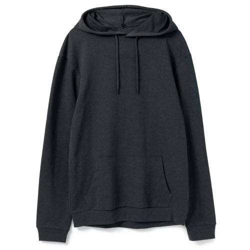 Толстовка с капюшоном унисекс Hoodie, темно-серая, размер L